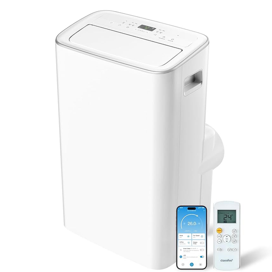 GREIF™  PRO - Mobile Klimaanlage 4-in-1, Kapazität 12000 BTU/h, Kühlung, Belüftung, Heizung, Entfeuchtung
